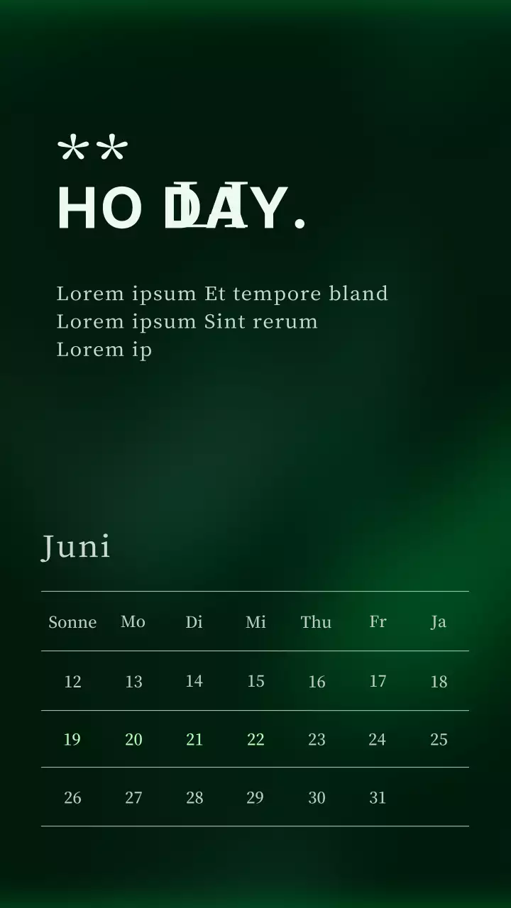Eine trendige Cocktailbar in schwarz und khaki Social Media Posts