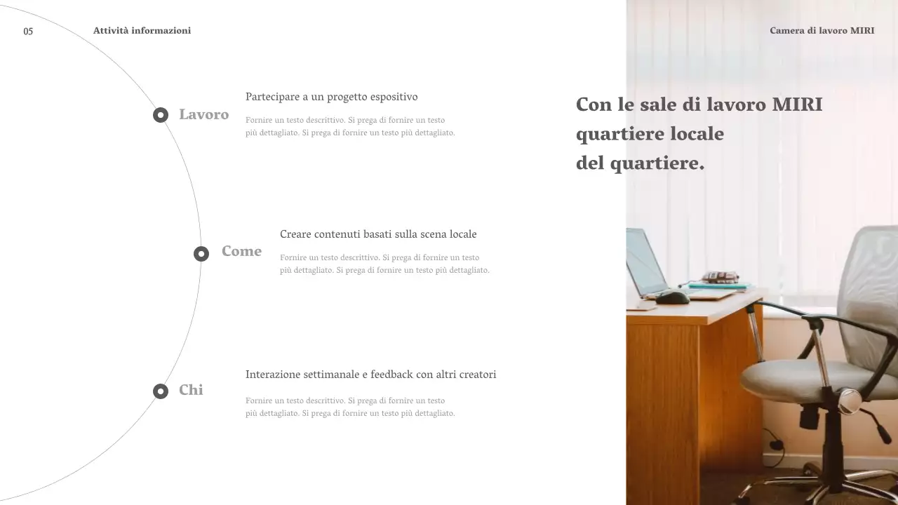 Promuovete la vostra attività di noleggio spazi con un semplice sfondo bianco