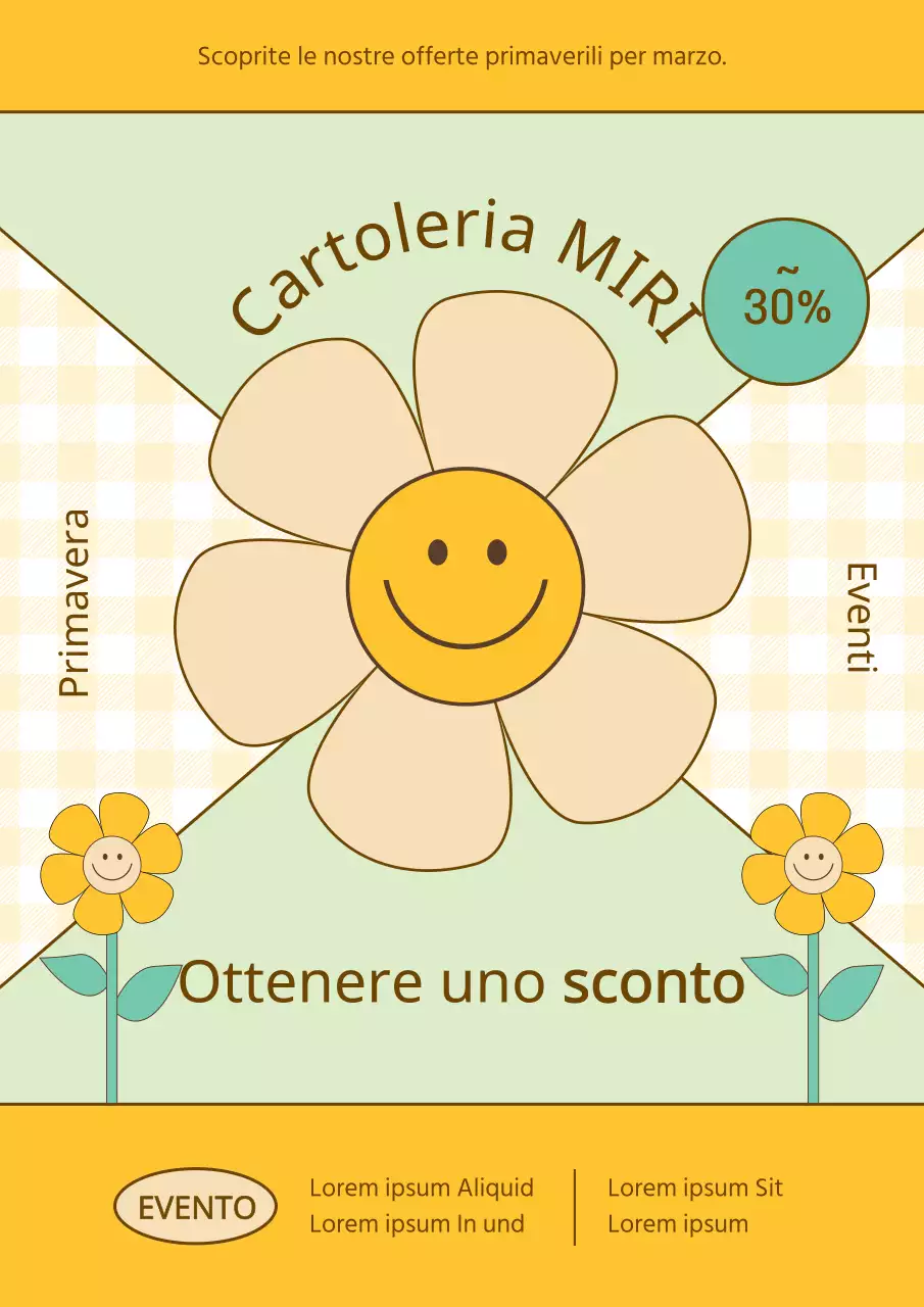 Promuovere una simpatica vendita primaverile in giallo e chartreuse