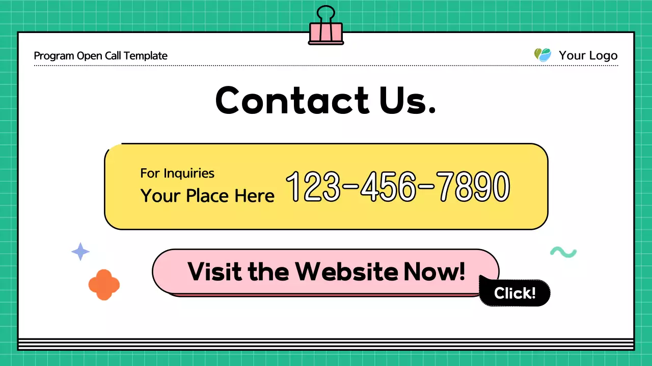 Green Modern Program Announcement Presentation