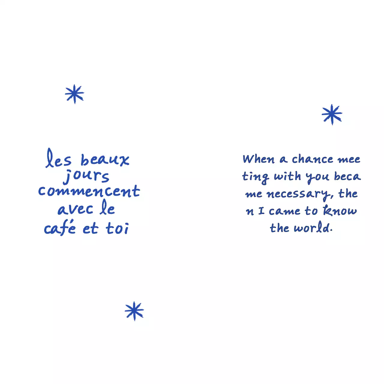 手書きの文字と手描きの絵が入ったヴィンテージ感のあるグッズ。