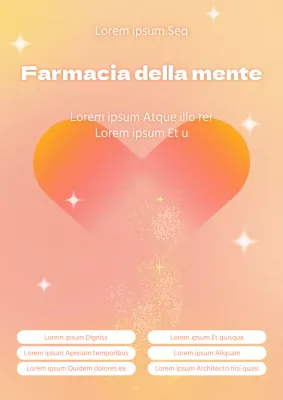 Annunci di volontariato per consulenti psicologici in bianco e arancione, di tendenza