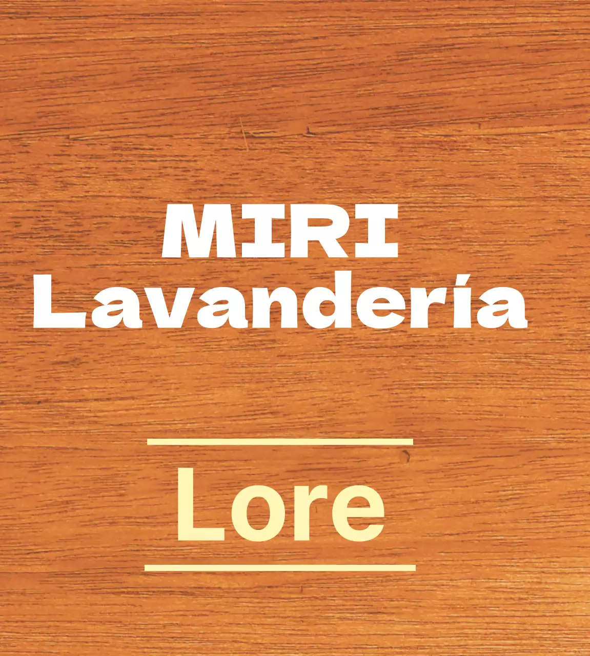 Una limpia guía de nombres de tiendas en blanco y amarillo claro