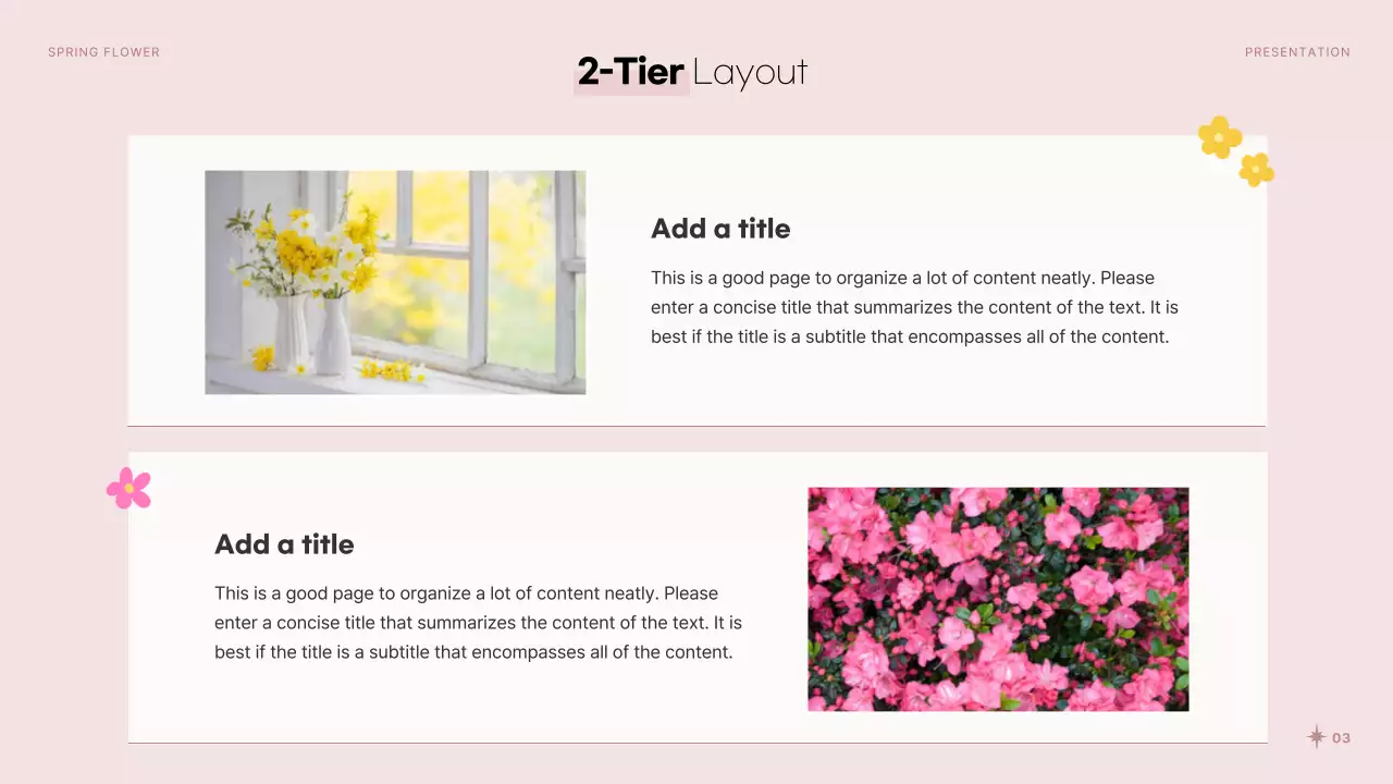 Pink Floral Spring Agenda Presentation