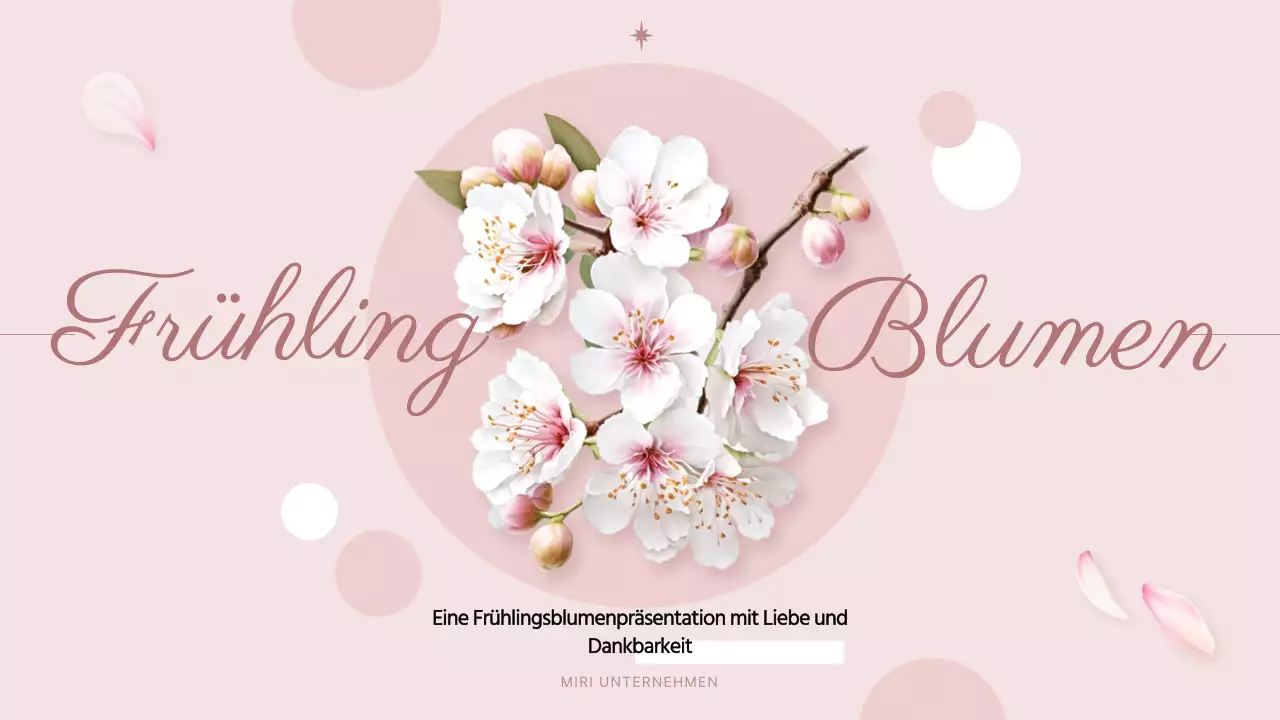 Hübsche Frühlingsblumen in rosa und weißer Aufmachung