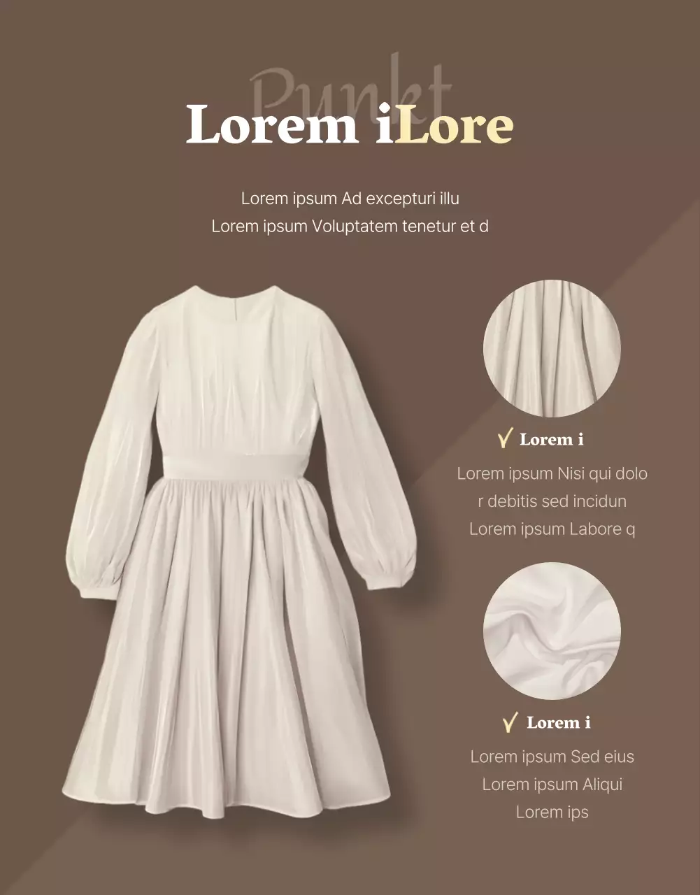 Werbung für ein modernes Mode-Einkaufszentrum auf beigefarbenem Hintergrund