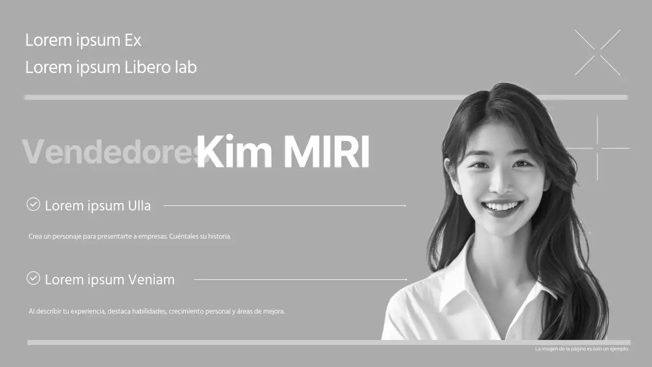 Presentación de la cartera de un comercial de marca moderno en azul claro y blanco