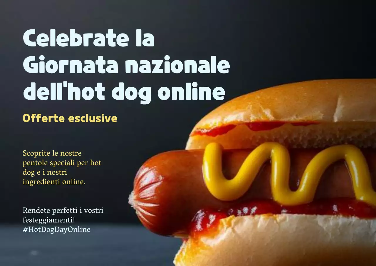 Festeggiate la Giornata nazionale dell'hot dog online