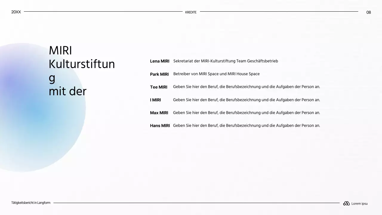 Moderne Langformberichte in Weiß