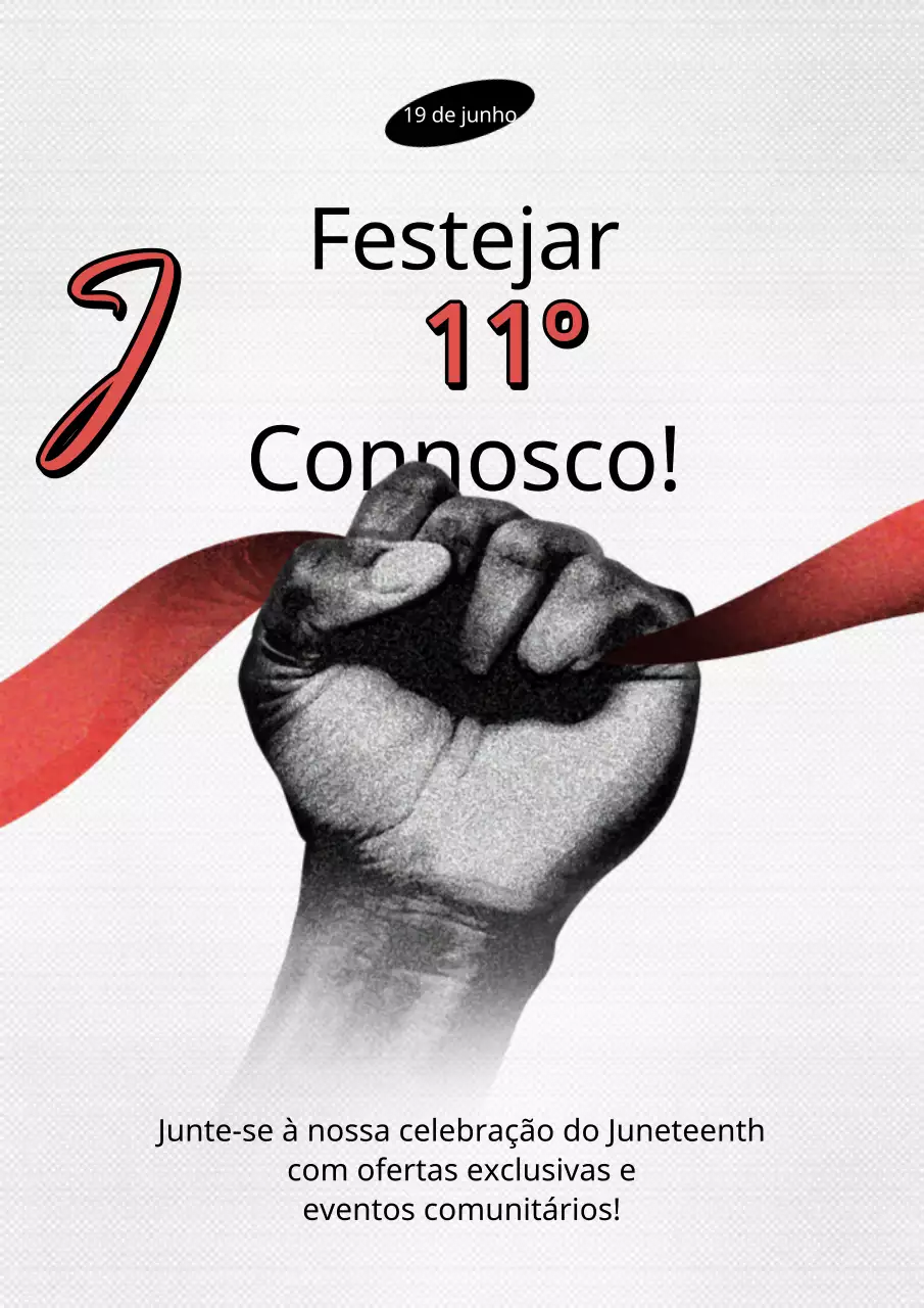 Anúncio de desconto de conceito de ênfase preto e vermelho