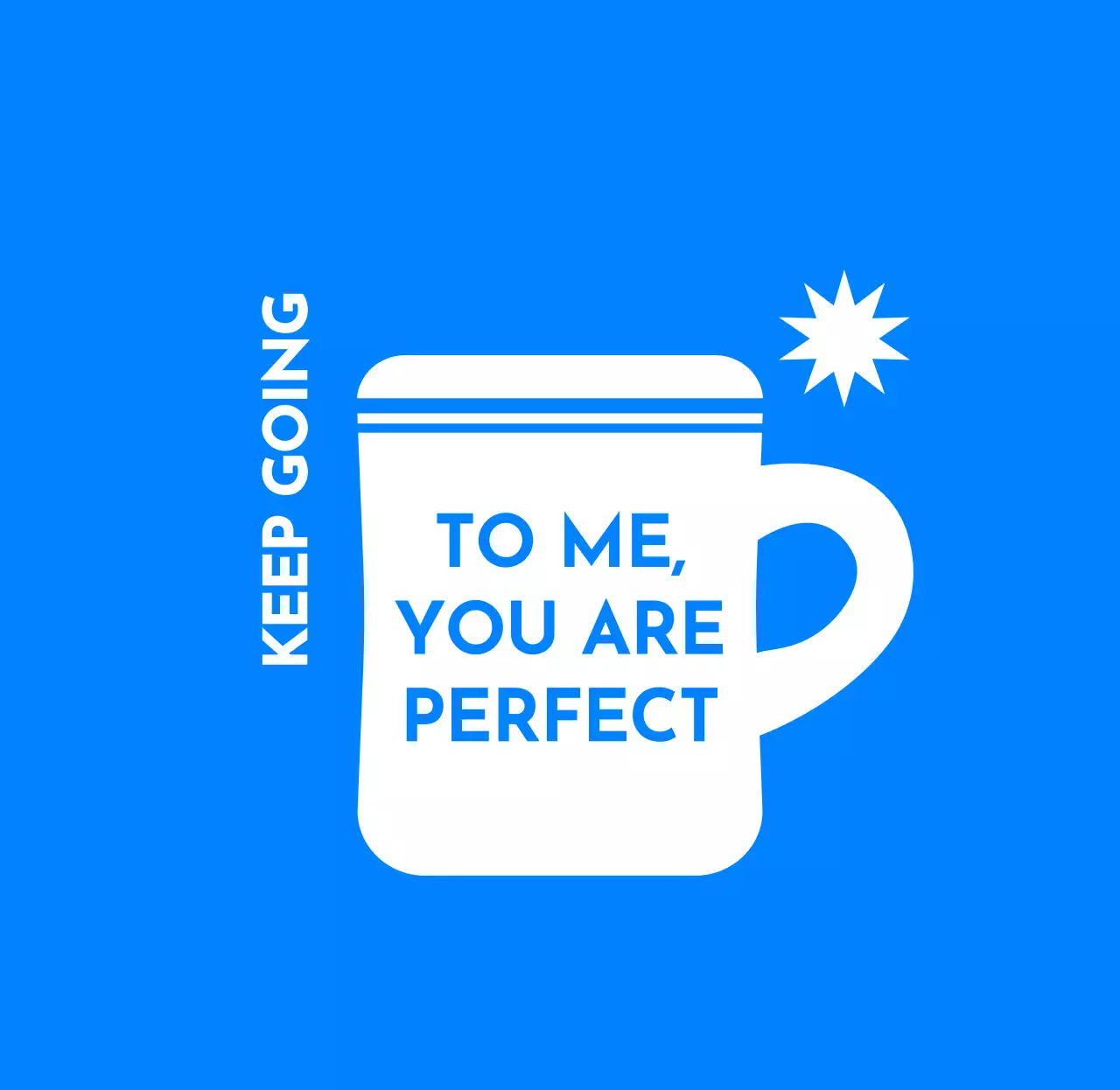 カップのイラストが印象的な文房具デザイン