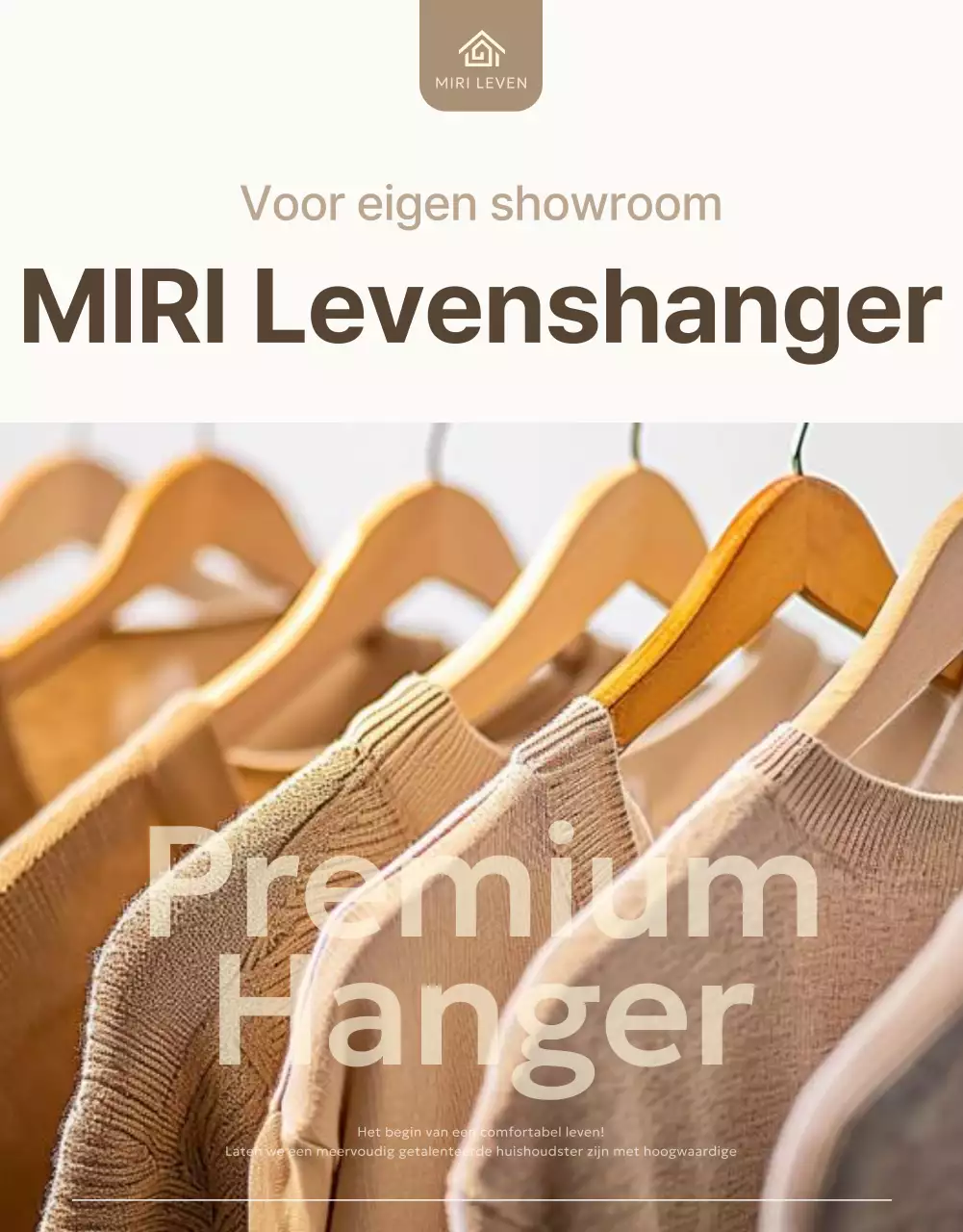 Promoot eenvoudige hangers in ivoor