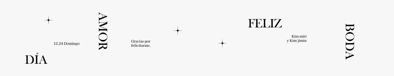 Una elegante celebración de boda con ilustraciones de círculos lineales y purpurina