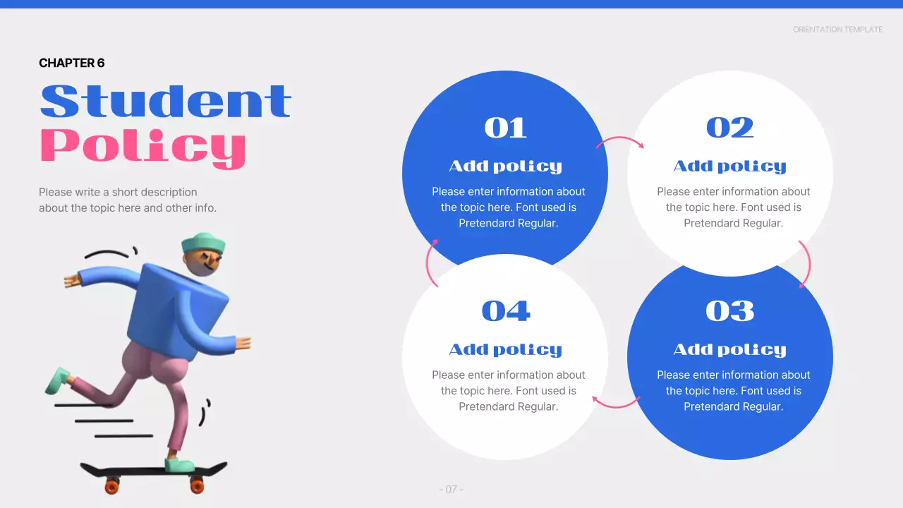 Blue Trendy College Guide Presentation