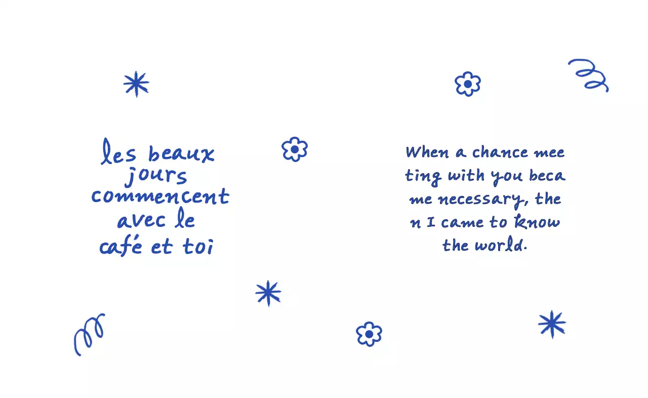 手書きの文字と手描きの絵が入ったヴィンテージ感のあるグッズ。