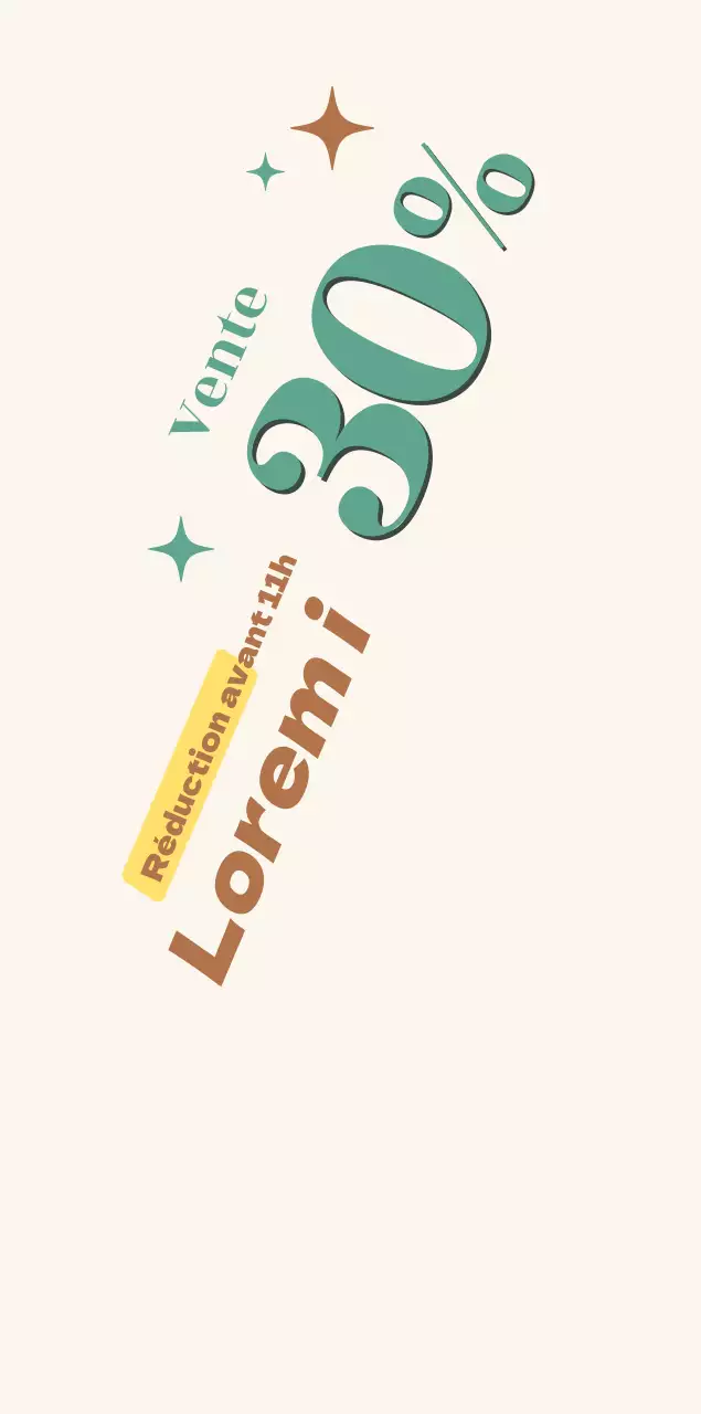 Promouvoir kaki marron soldes texte