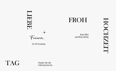 Eine stilvolle Hochzeitsfeier mit Linienkreis-Illustrationen und Glitzer