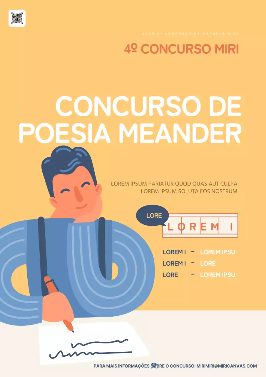 Promova o evento interno da sua empresa com um esquema de cores amarelo e azul na moda