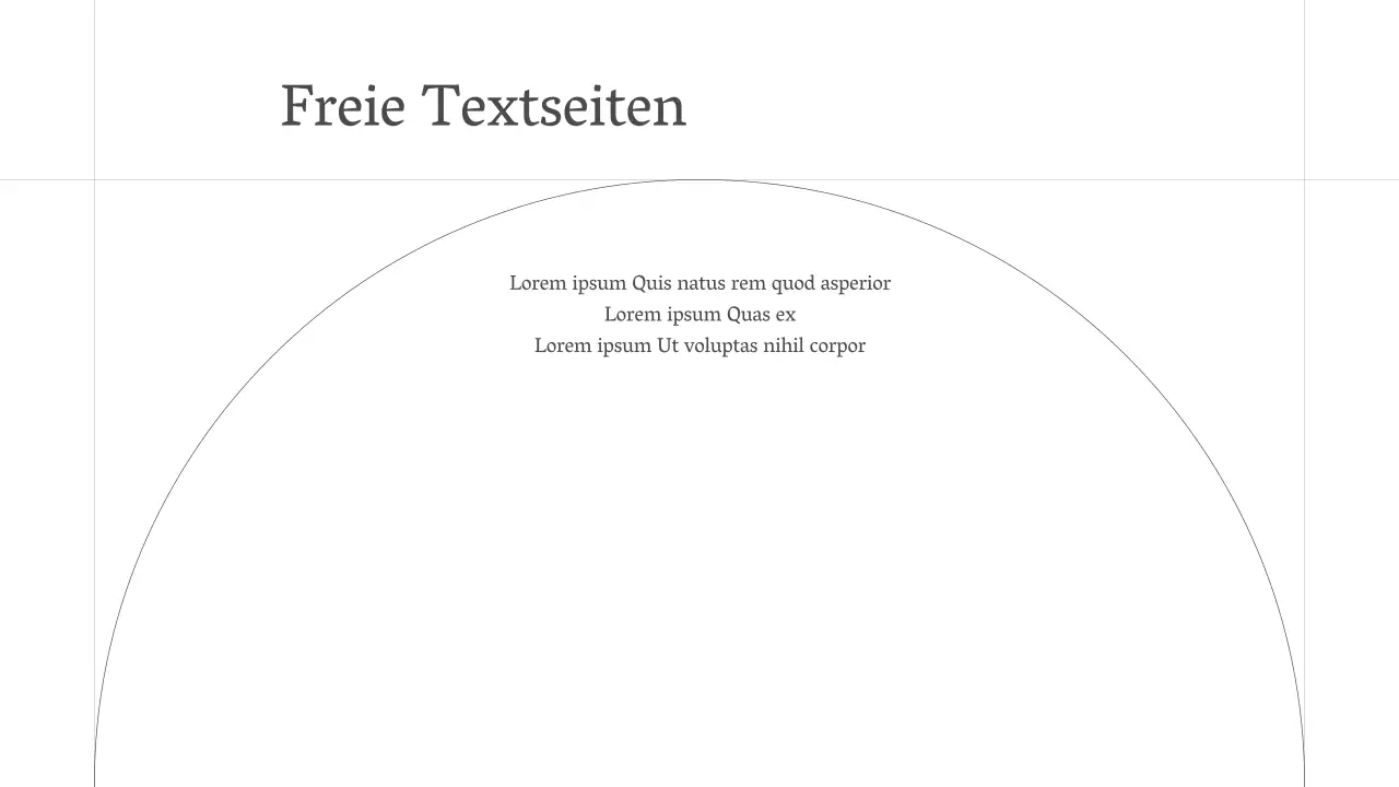 Minimalistische Unternehmenspräsentation in Grau und Elfenbein