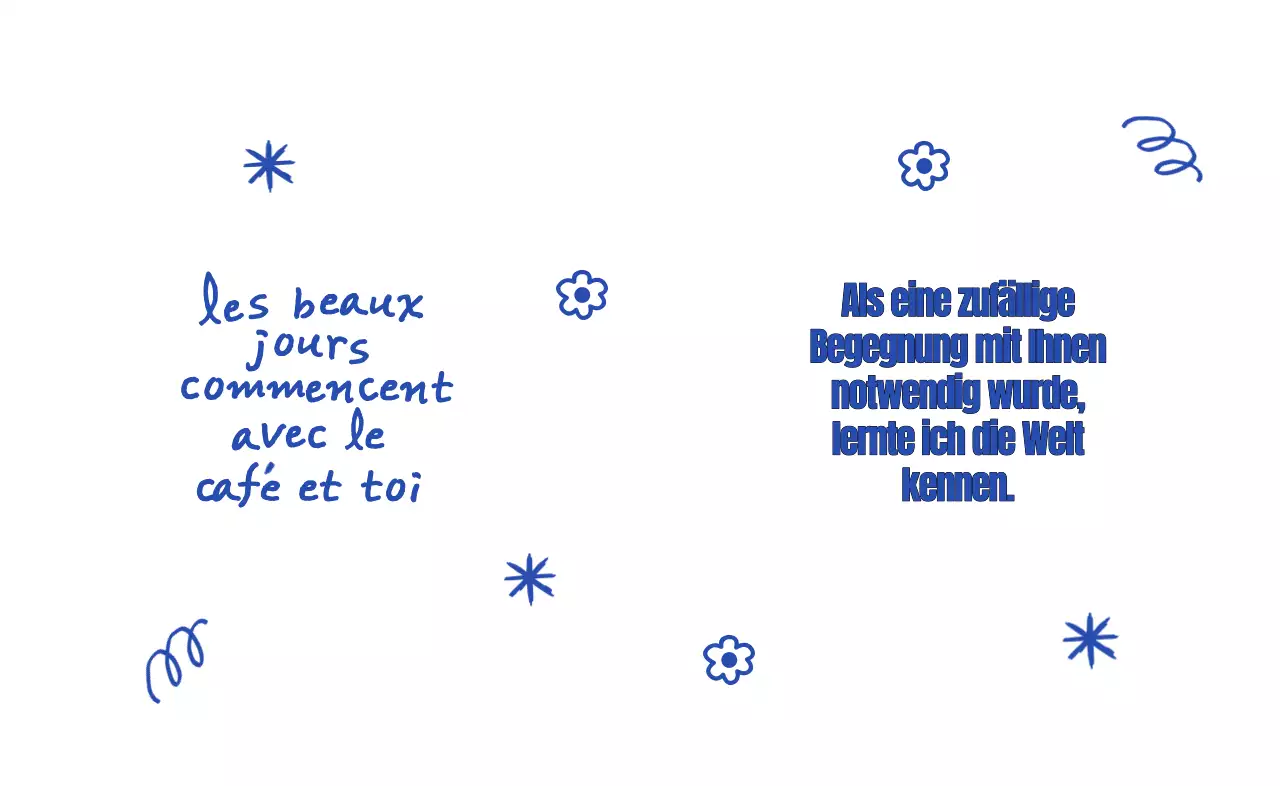 Vintage-inspirierte Waren mit handgeschriebenem Text und handgezeichneten Illustrationen