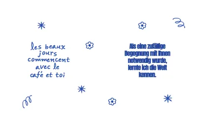 Vintage-inspirierte Waren mit handgeschriebenem Text und handgezeichneten Illustrationen