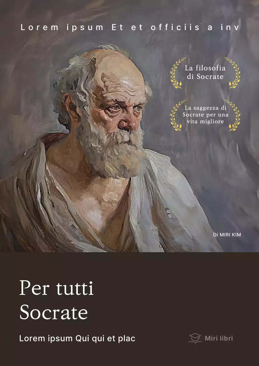 Copertina per filosofi moderni in marrone e beige