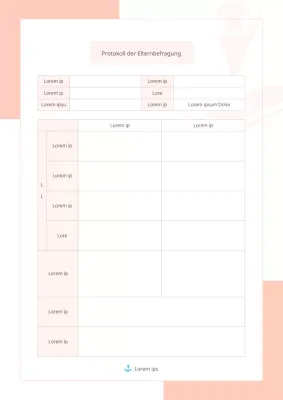 Modernes Schulungsmaterial für die Elternberatung in Rosa und Grau