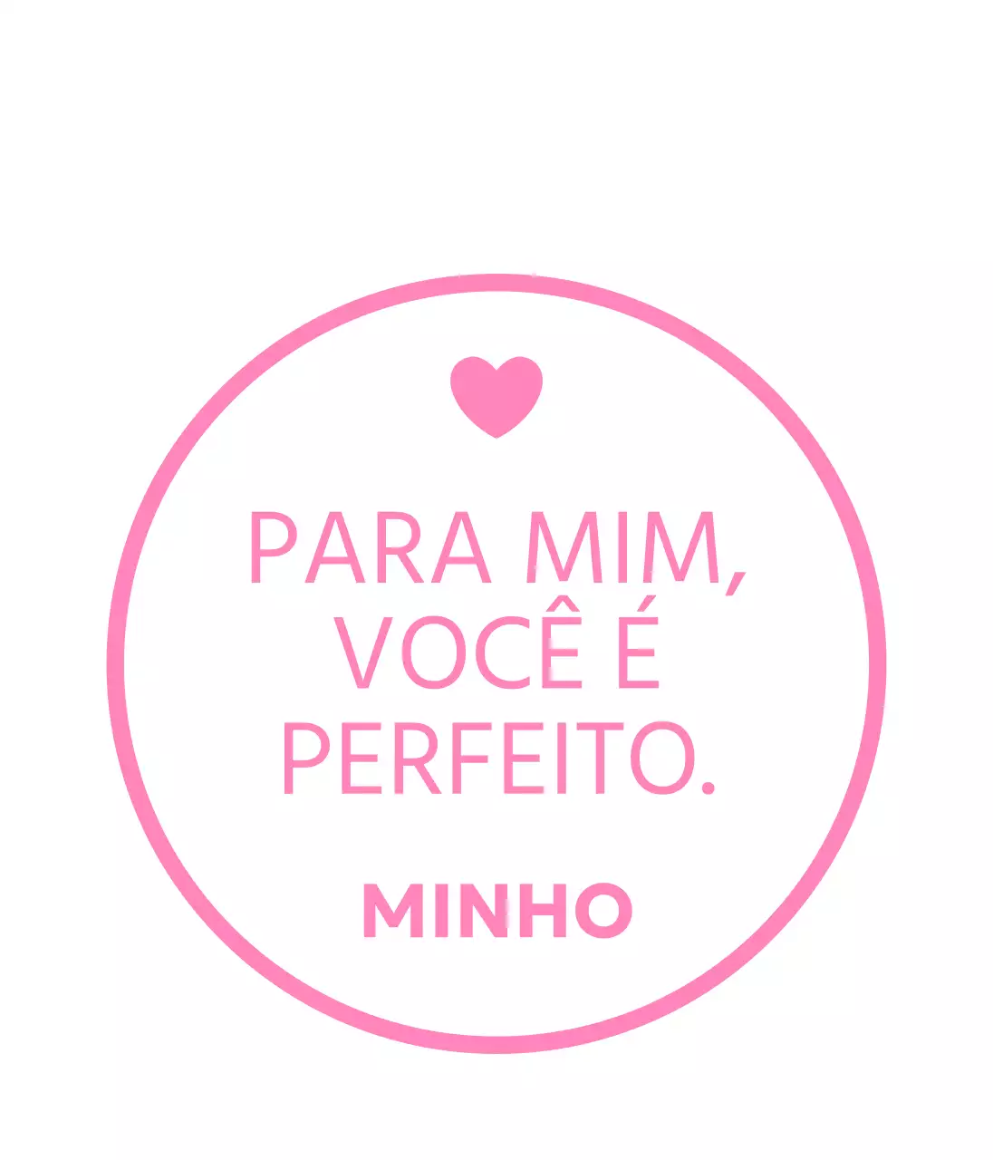 Concebido com um texto encantador