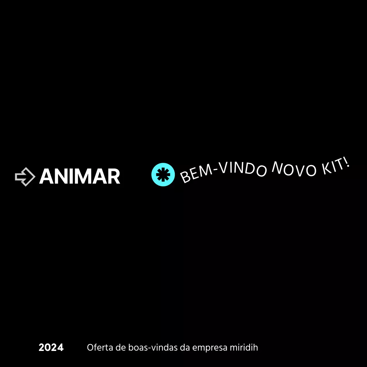 Kit de boas-vindas para empresas com conceitos tipográficos