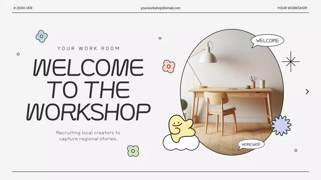 화이트 미니멀리스트 워크숍 발표 프레젠테이션