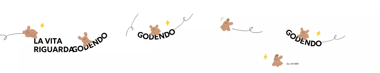 Una combinazione di linee di disegno e testo con immagini di teneri cuccioli Merchandising personalizzato