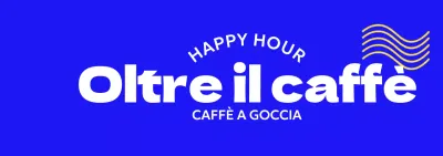 Merce semplice da bar con testo curvo e onde gialle