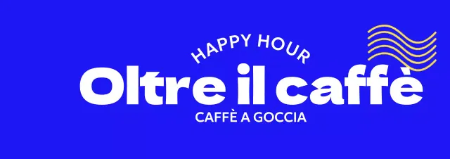 Merce semplice da bar con testo curvo e onde gialle