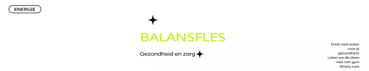 Groene en zwarte typografie voor promotie gezondheidsclub