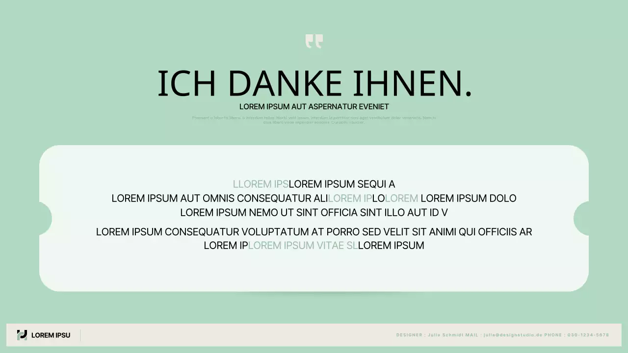 Ein einfacher öffentlicher Tätigkeitsbericht in Chartreuse und Beige