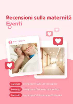 Promuovete il vostro evento di maternità e post-parto in rosa