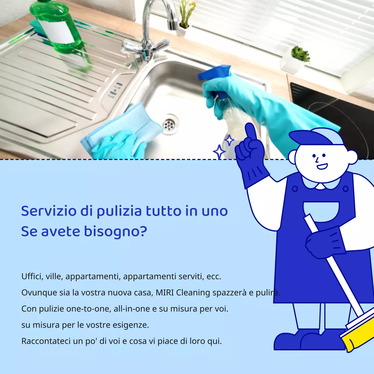 Blue's Simple Move-In Move-Out Cleaning Promuovere la vostra impresa di pulizie domestiche