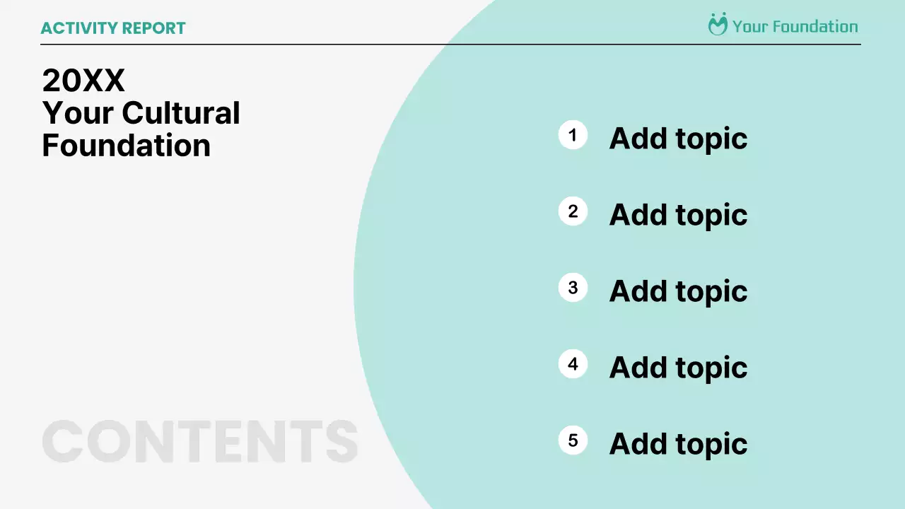 Mint Modern Activity Report Document Presentation