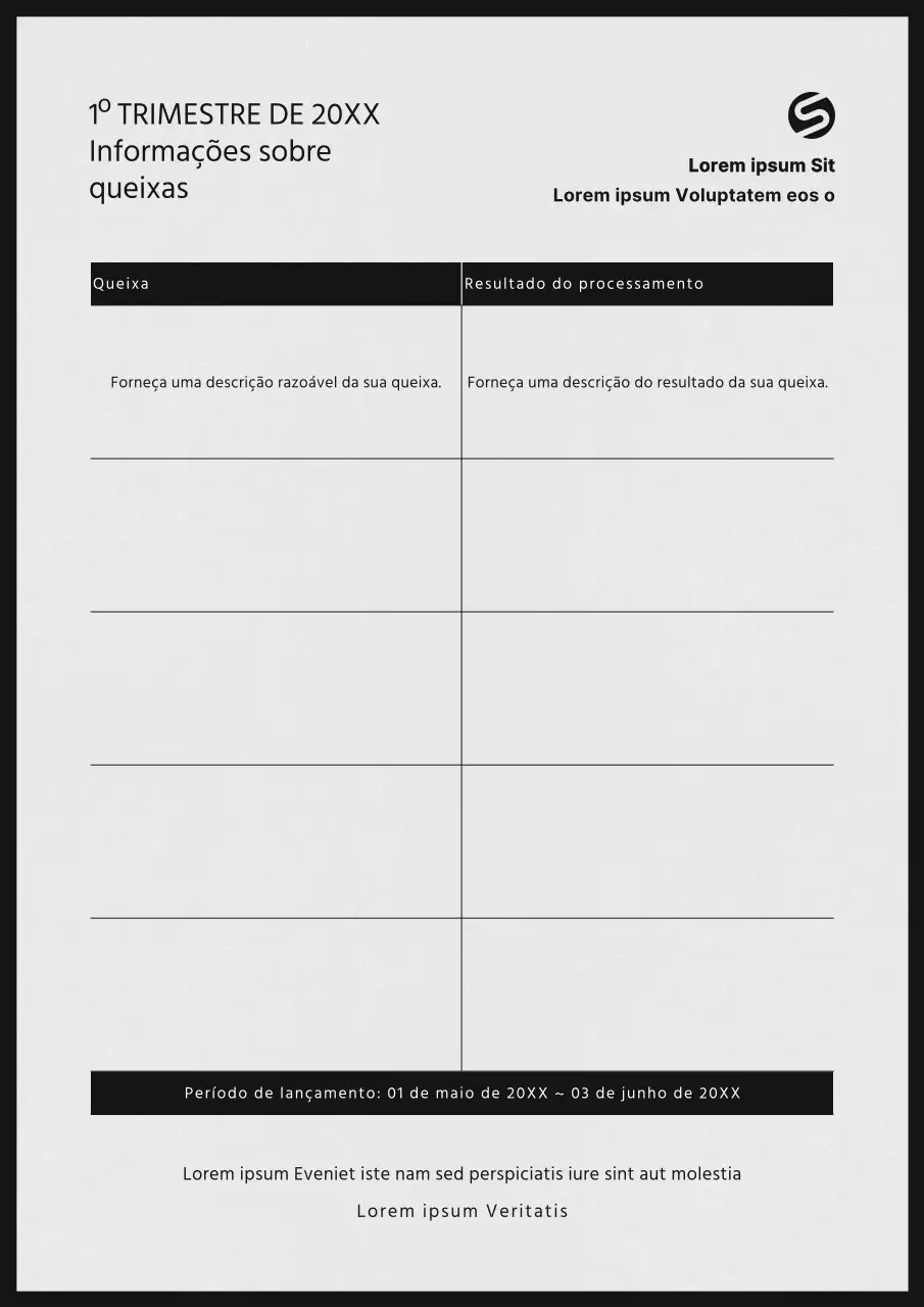 Um guia de sugestões simples a preto e branco