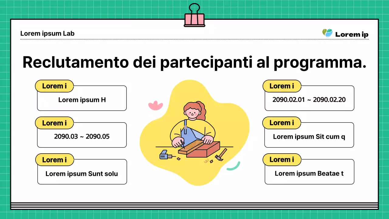 Una guida al reclutamento kitsch verde e gialla per il vostro programma