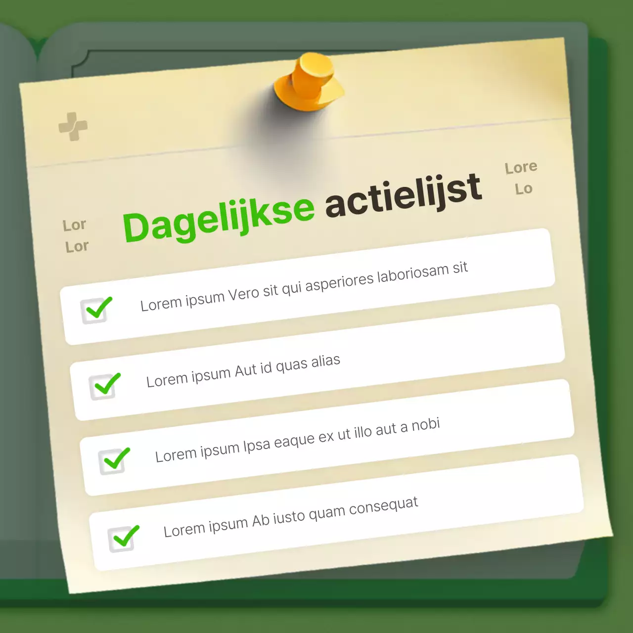 Een gezellig geriatrisch ziekenhuis in chartreuse en groen promoten