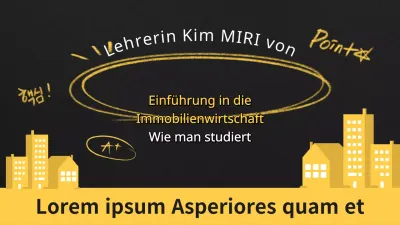 Gelb und schwarz hervorgehobener Umschlag des Kurses Einführung in die Immobilienwirtschaft