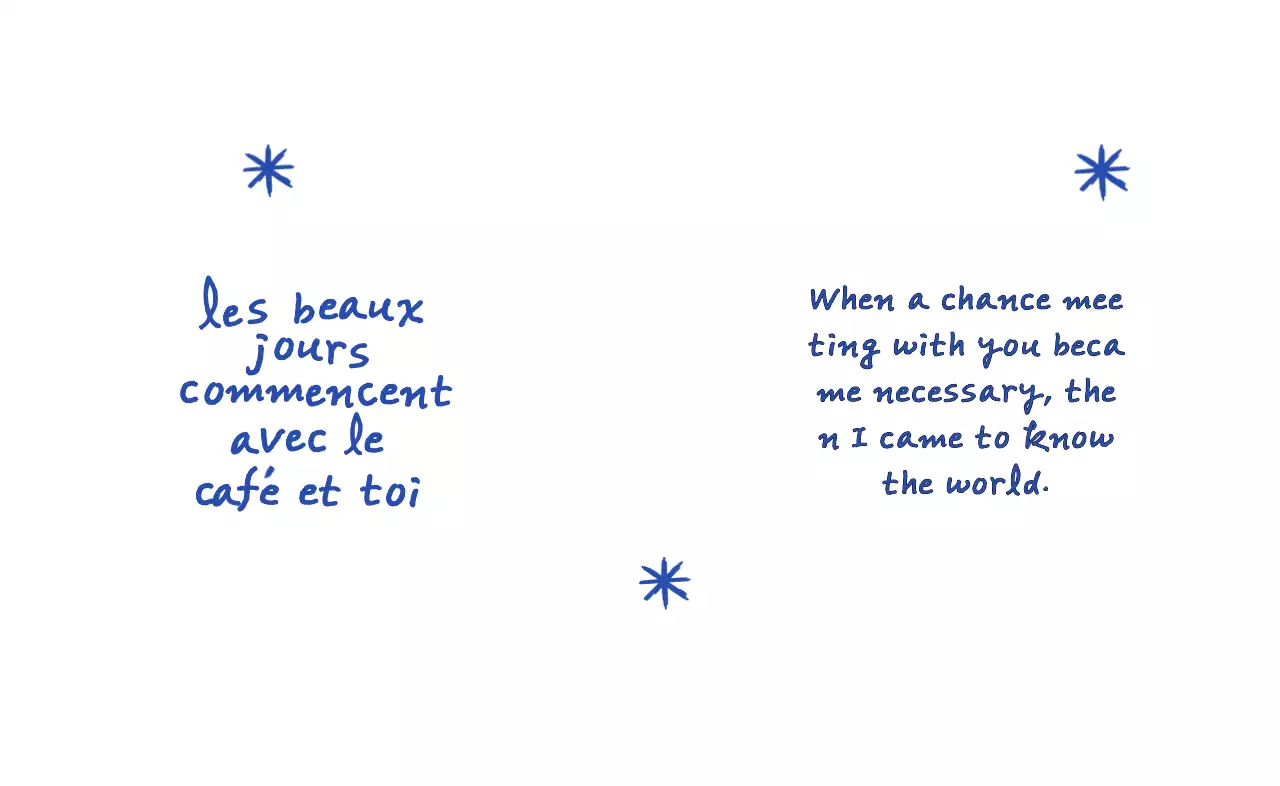 手書きの文字と手描きの絵が入ったヴィンテージ感のあるグッズ。