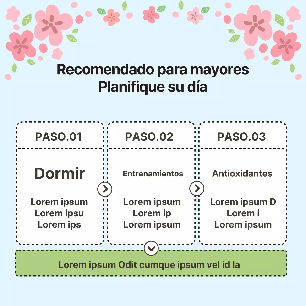 Primavera rosa y amarilla en el boletín sanitario para mayores