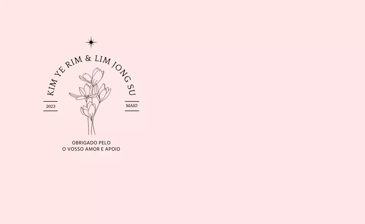 Criar lembranças de casamento com tipografia e ilustrações florais