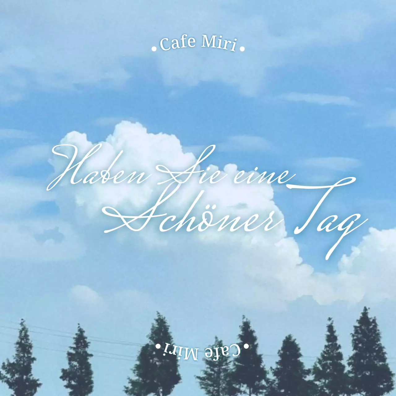 Hellblauer Himmel Hintergrund Foto emotionale Anzeige