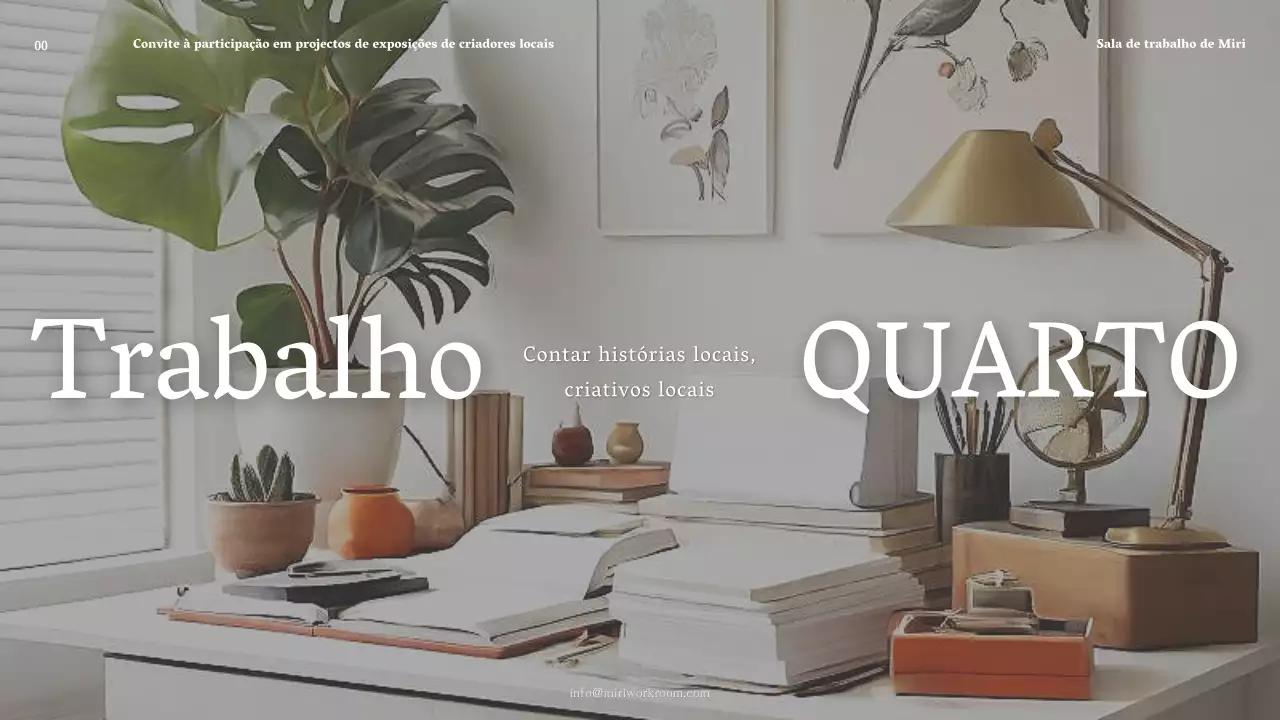 Promova o seu negócio de aluguer de espaços com um simples fundo branco