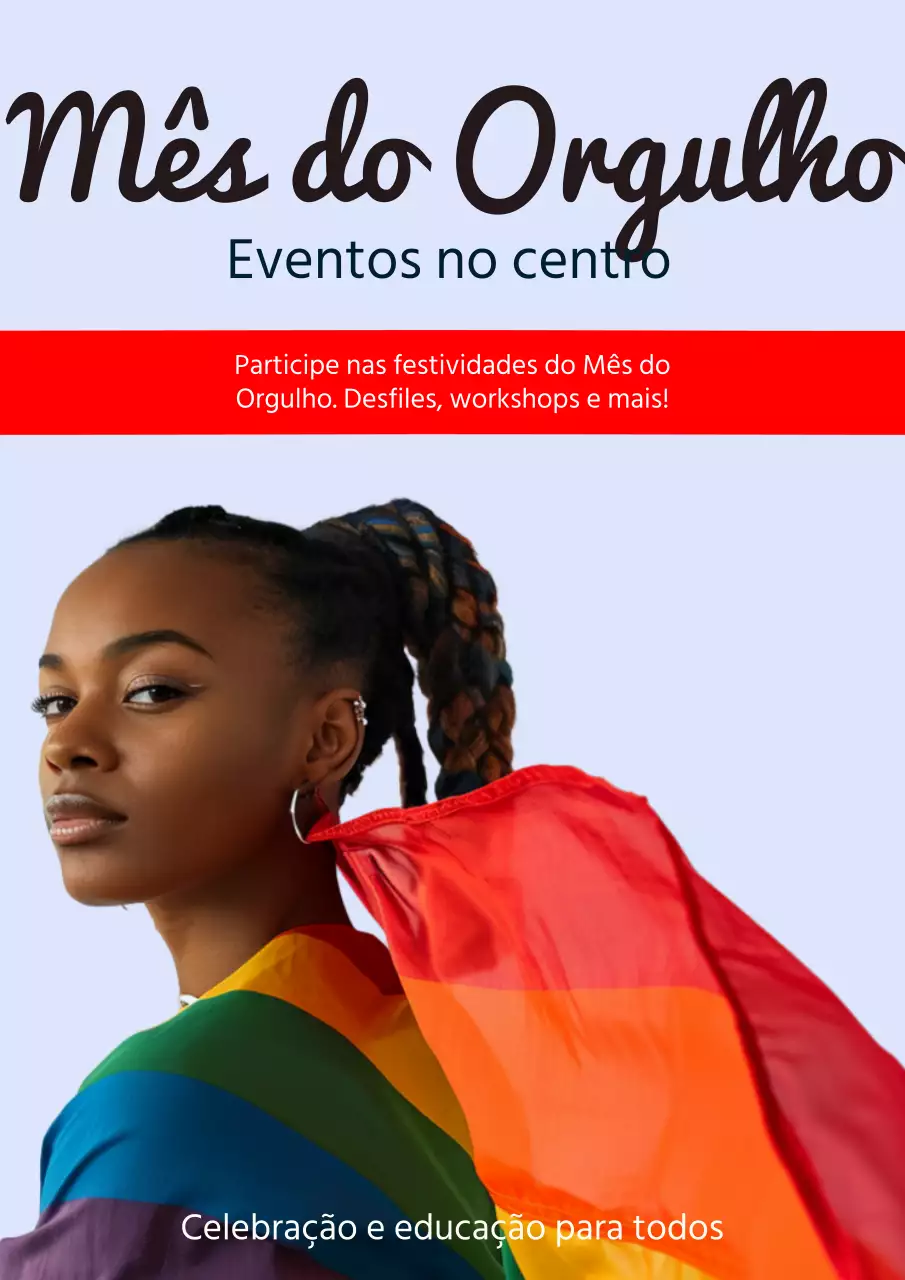 Eventos do mês do orgulho no nosso centro