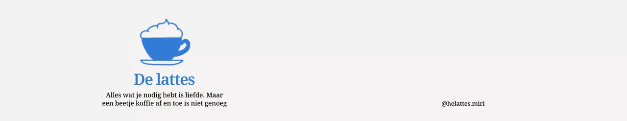 Rustgevend café-ontwerp met schattige latte-illustraties