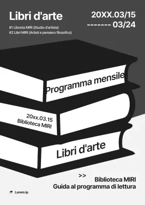 Promuovere un programma di lettura di tendenza in nero e grigio
